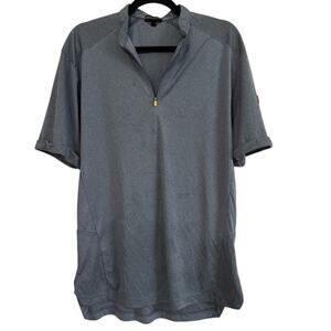 McDonald’s Apparel Collection Unisex Gray Half Zip Short Sleeve Shirt Size‎ M
